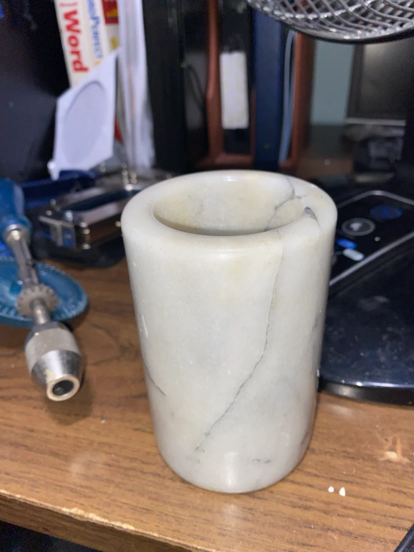 Marble pencil and pen holder heavy
