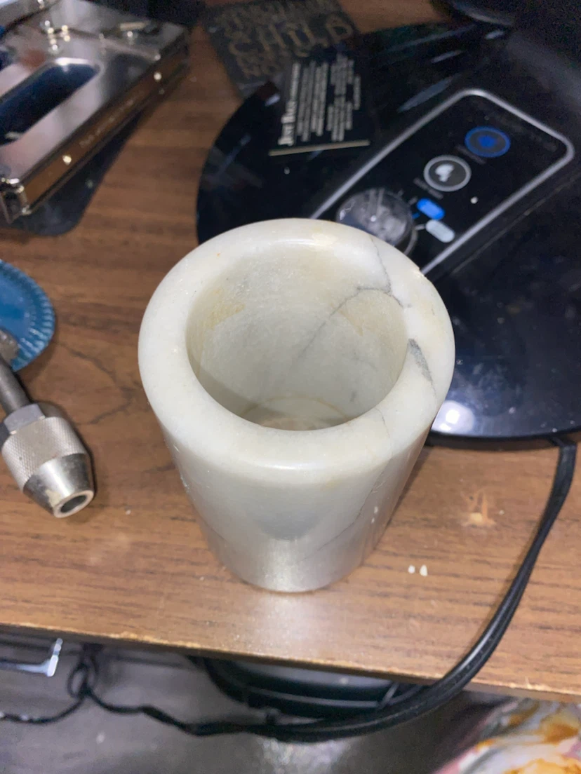 Marble pencil and pen holder heavy - photo 2