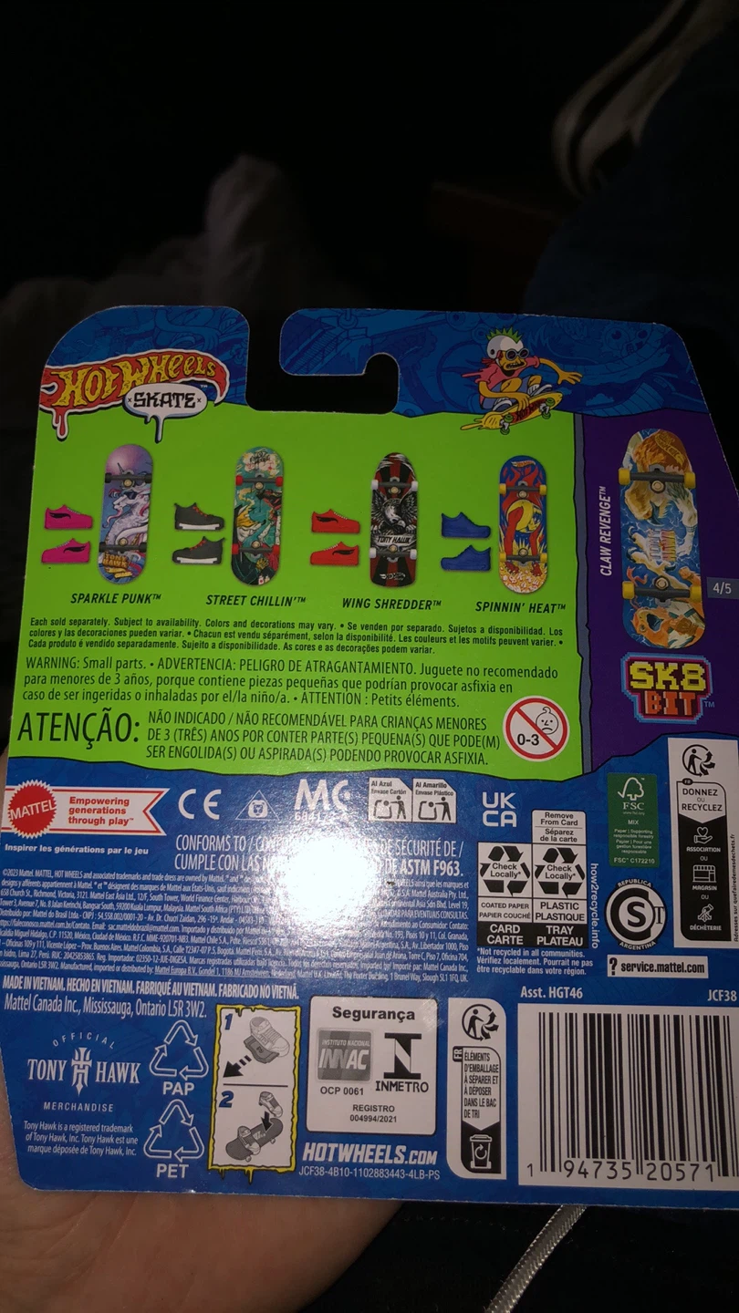 Hot Wheels Skate Tony Hawk Sk8 Bit Fingerboard - photo 2