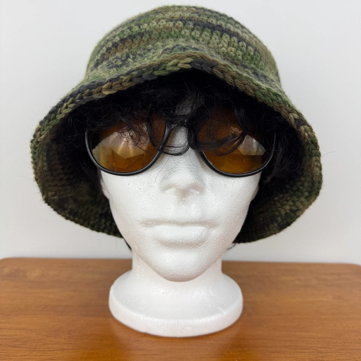Handmade Camo Crochet Bucket Hat - photo 3