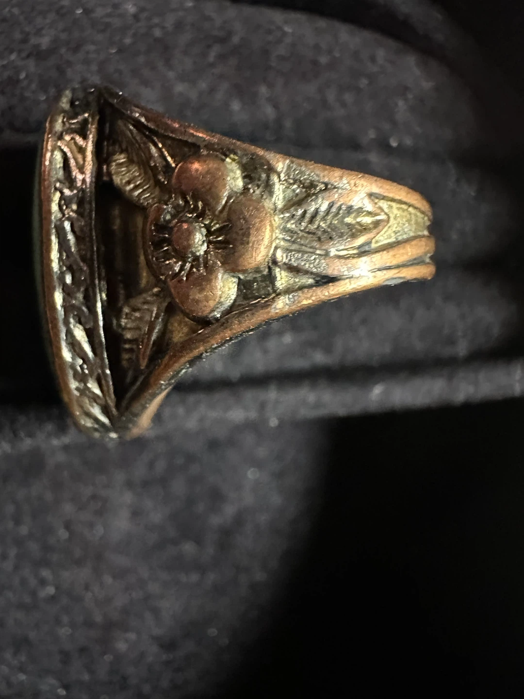 Vintage Enamel Swirl Ring - photo 3