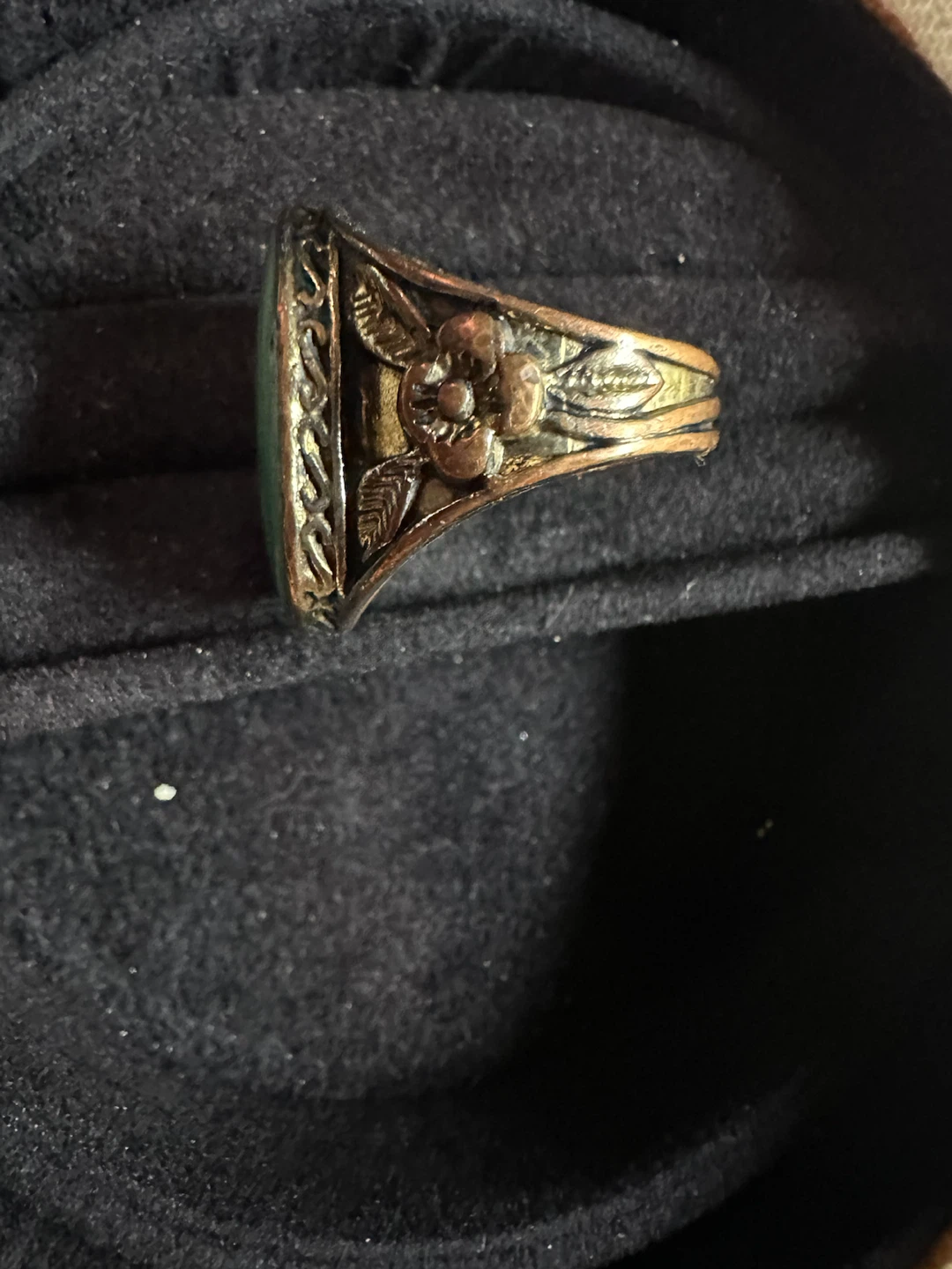 Vintage Enamel Swirl Ring - photo 4
