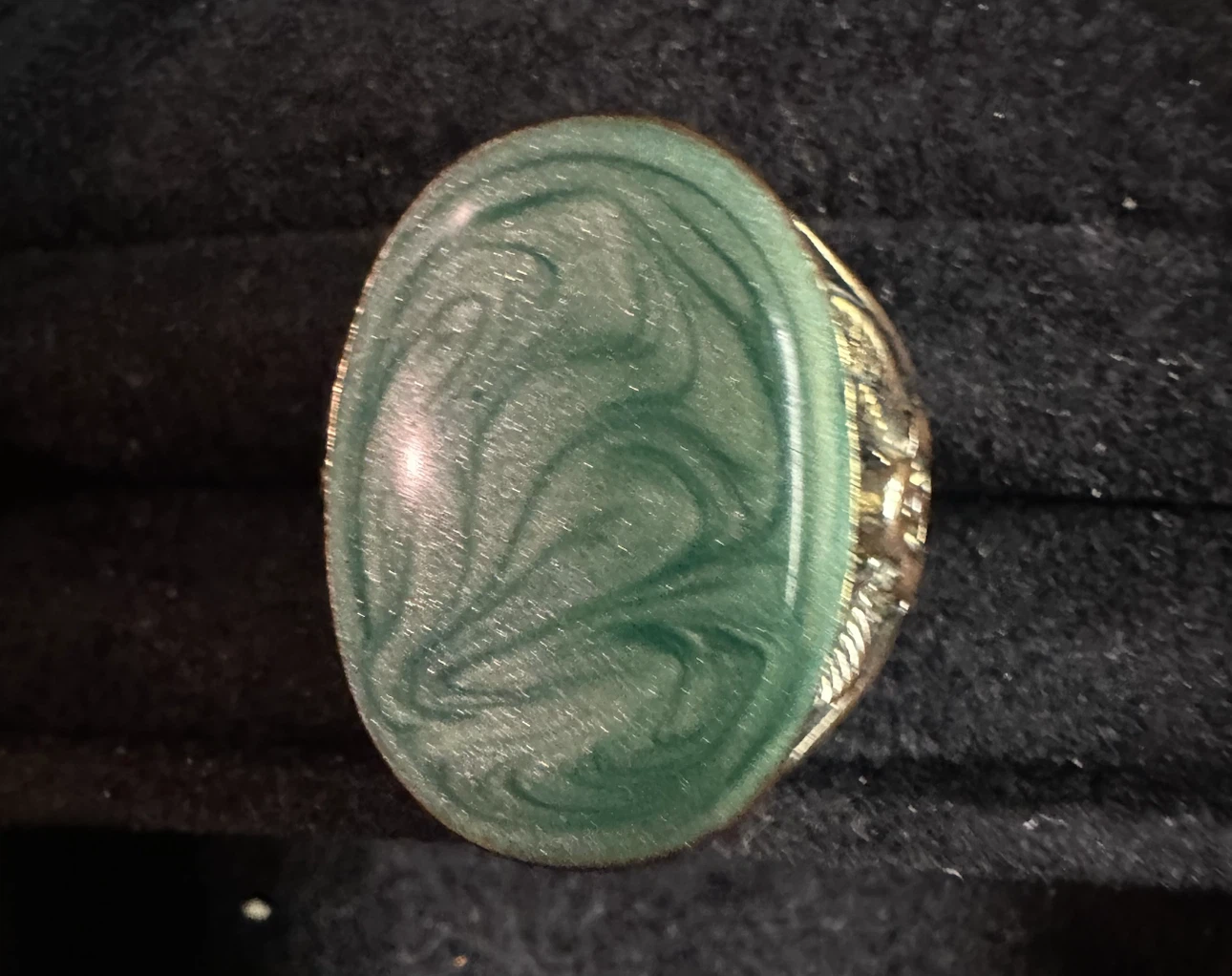 Vintage Enamel Swirl Ring - photo 5