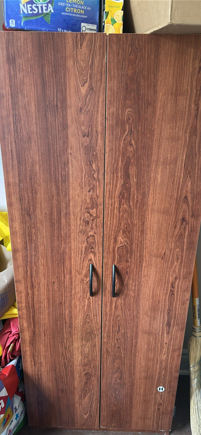 Wooden Wardrobe with Double Doors - photo 2