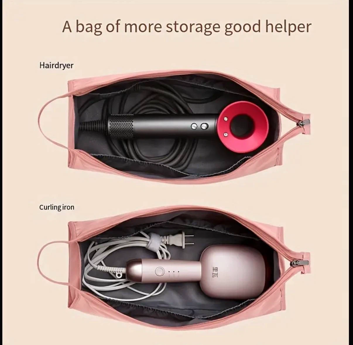Pink Travel Hair Styling Tool Bag - photo 2