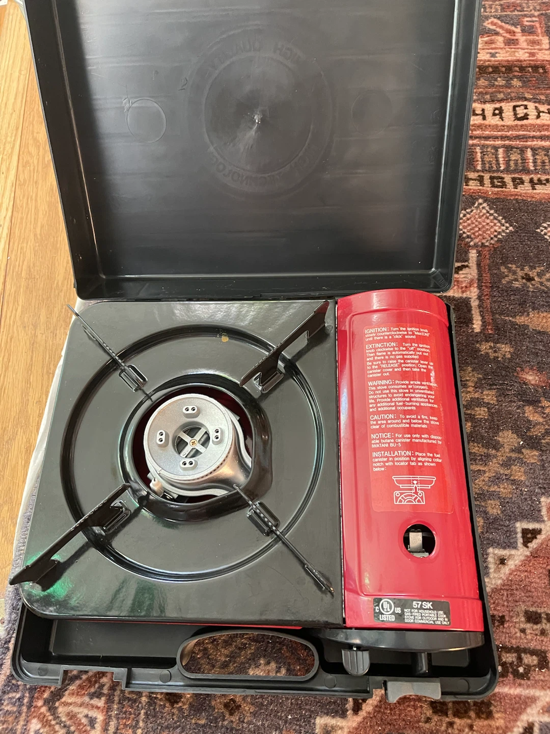 Portable Gas Range with Stainless Steel Pot