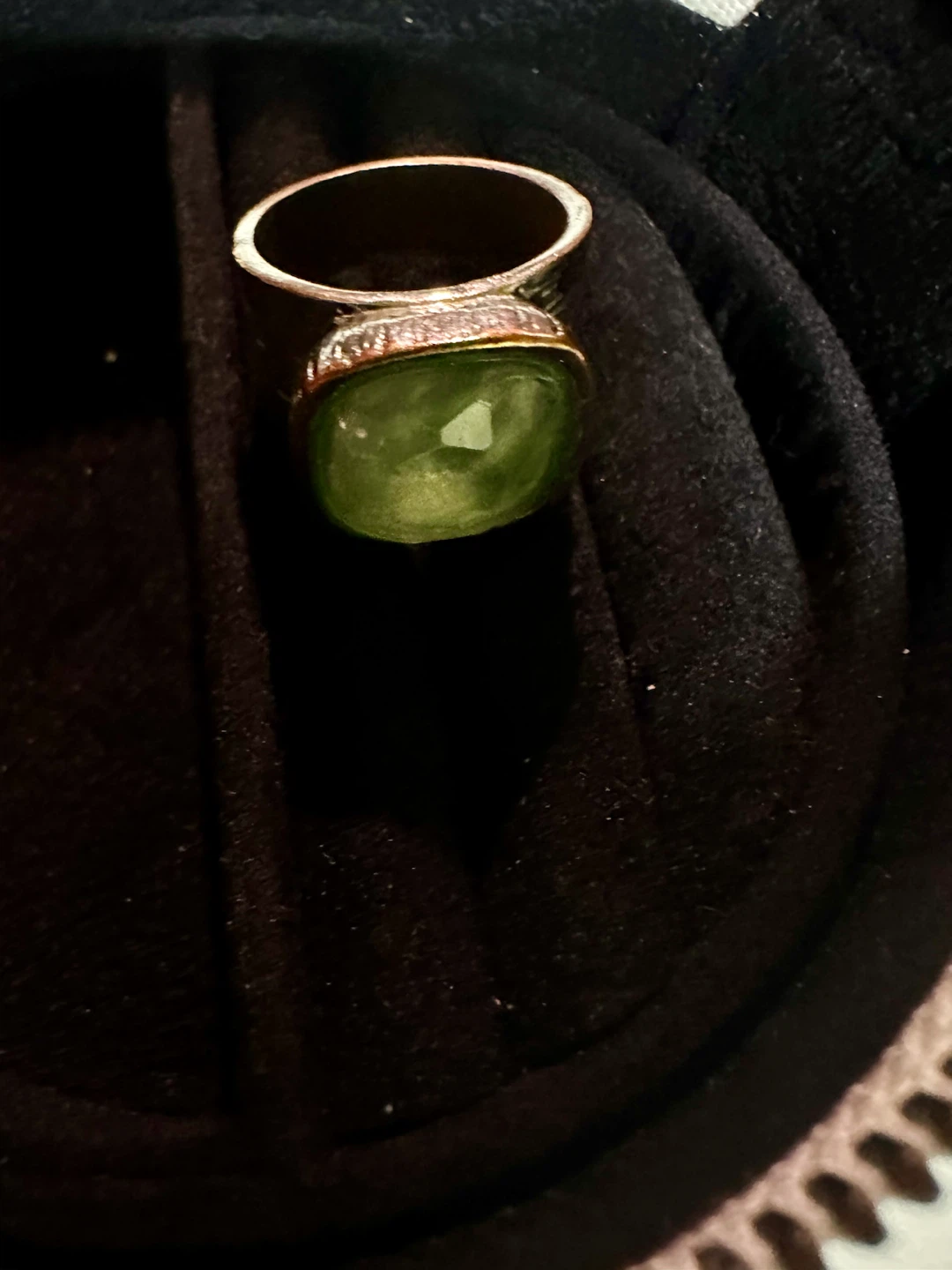 Green Stone Ring - photo 2