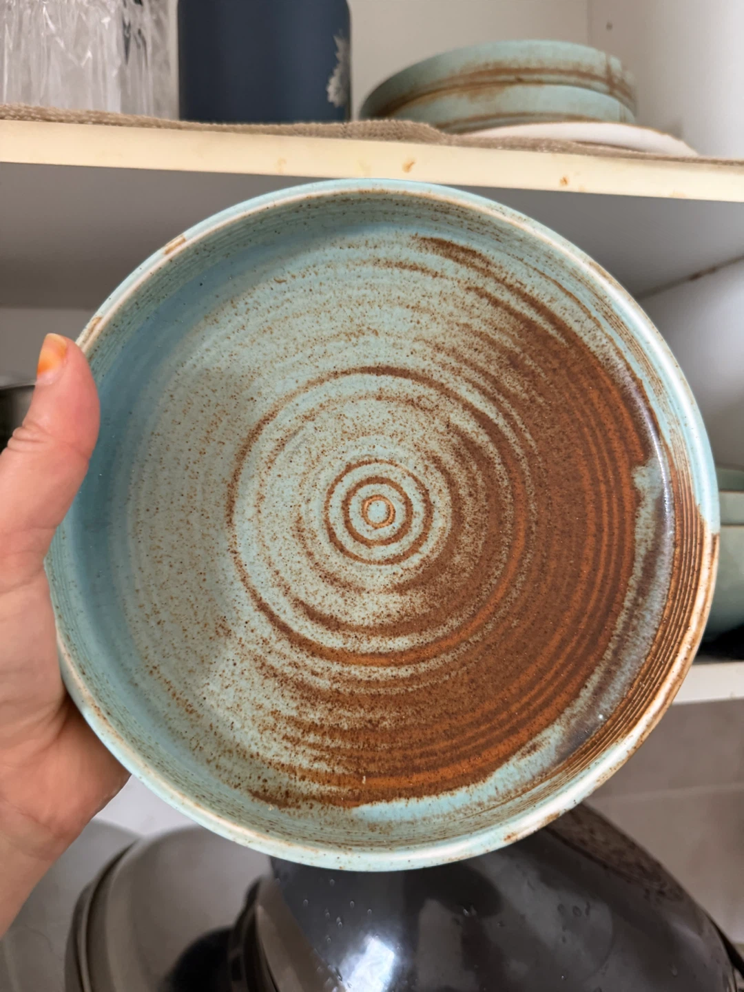 Spirit Blue Rustic Plate count of 4 - photo 2