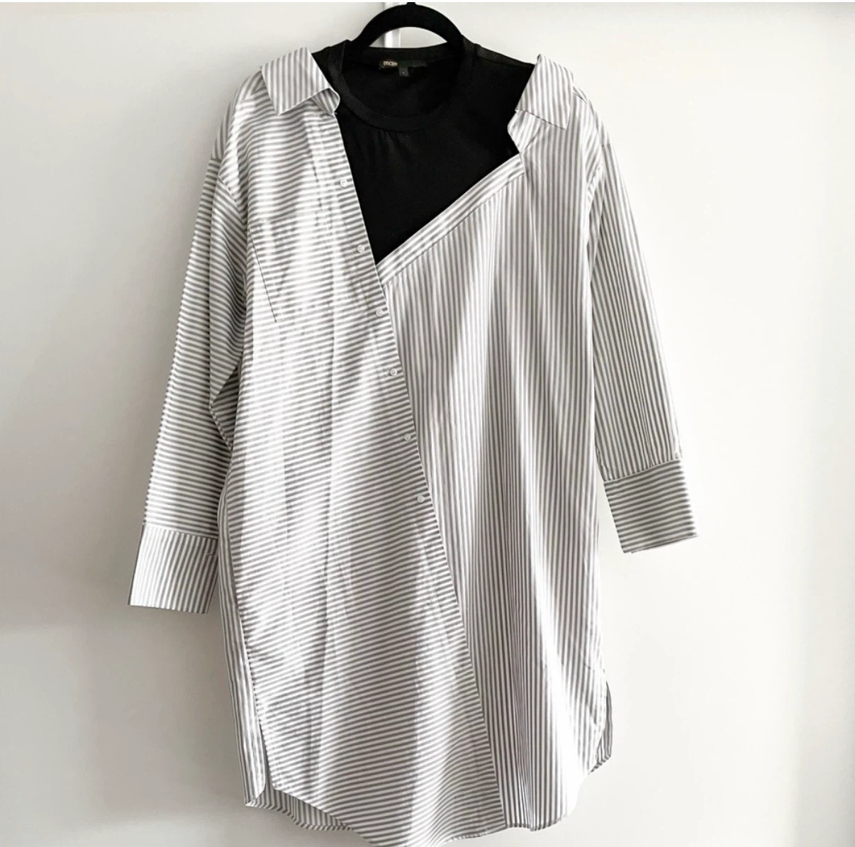 Maje Striped Shirt Dress - Size 1 (S)