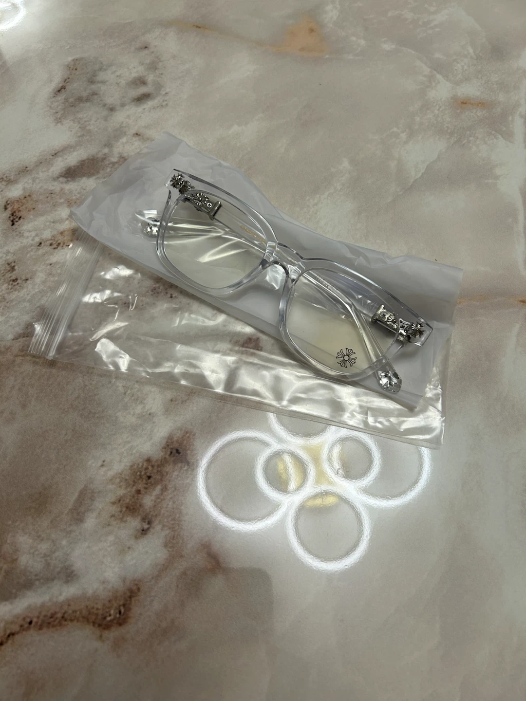 Chrome Hearts Glasses - Clear & Black Frames