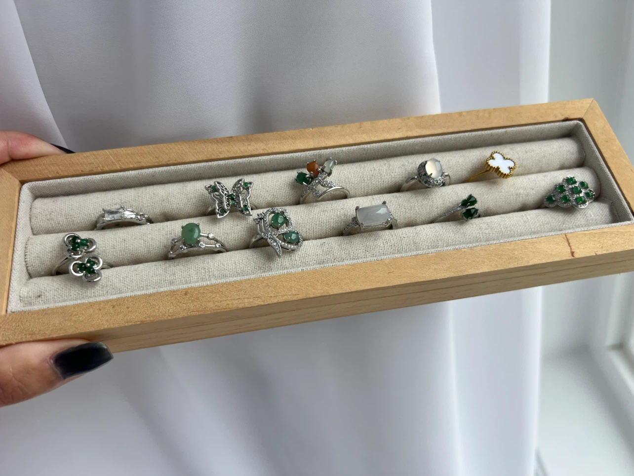 Assorted Rings with Jade and Accents - photo 2