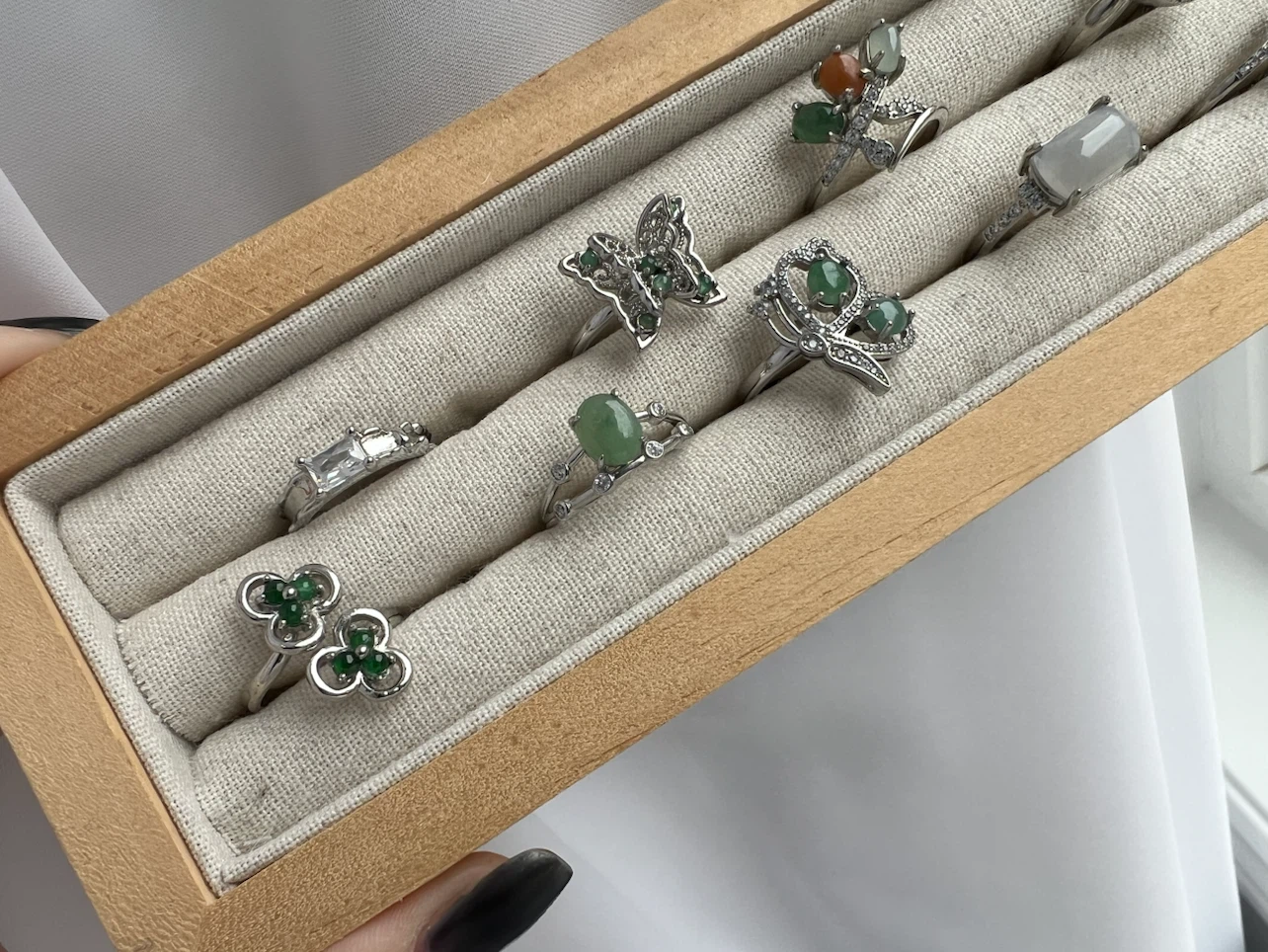 Assorted Rings with Jade and Accents - photo 3
