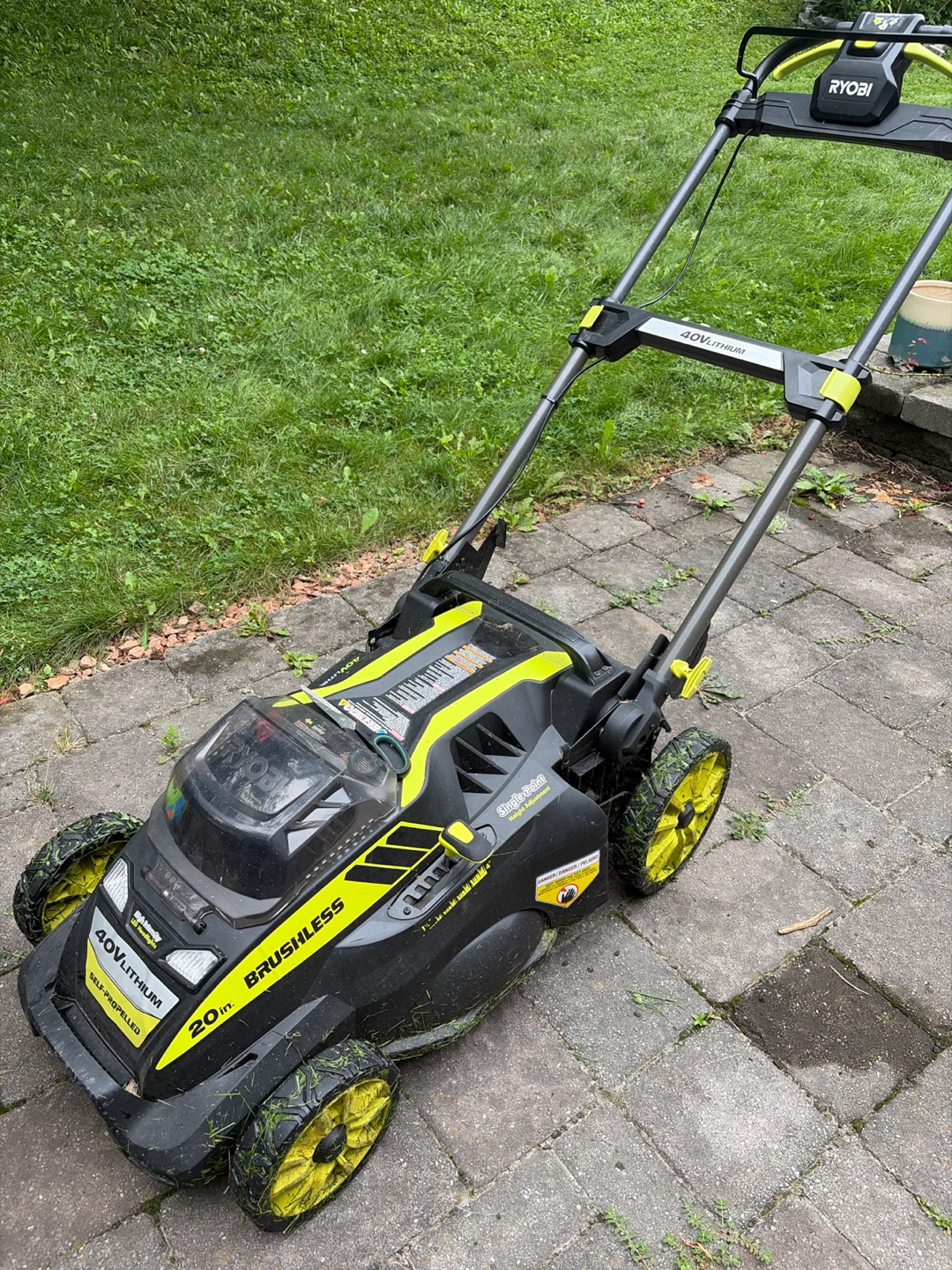 Ryobi 40V  Self-Propelled mower brushless, battery and charger