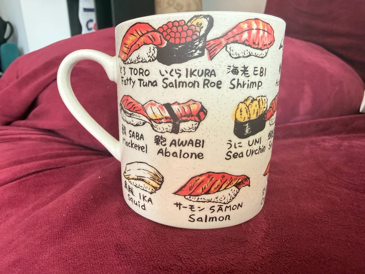 Crafted Sushi mug unused