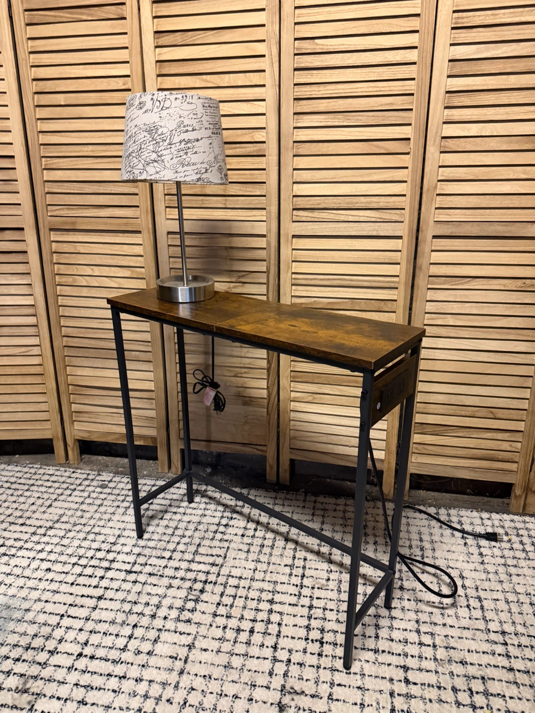 Console table with outlets - photo 2