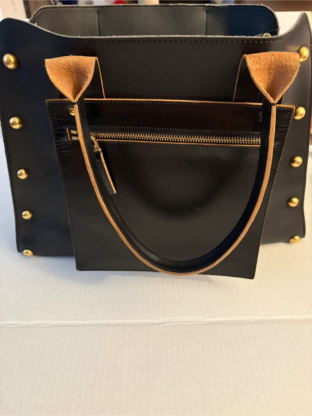 MARNI Studded Leather Tote