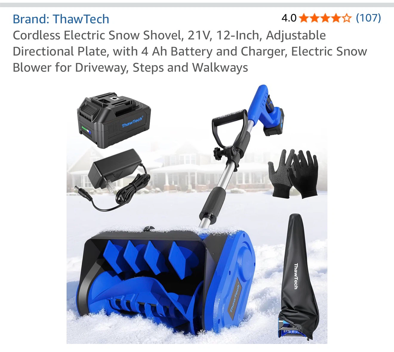 Cordless Electric Snow Shovel - photo 2