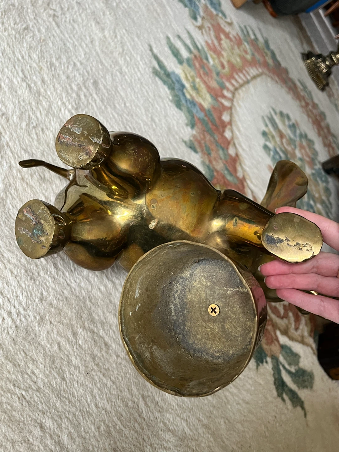Large vintage Brass Elephant Figurine - photo 5