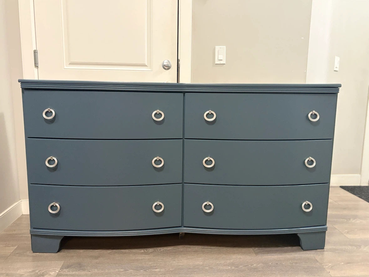 Blue 6-Drawer Dresser - photo 2