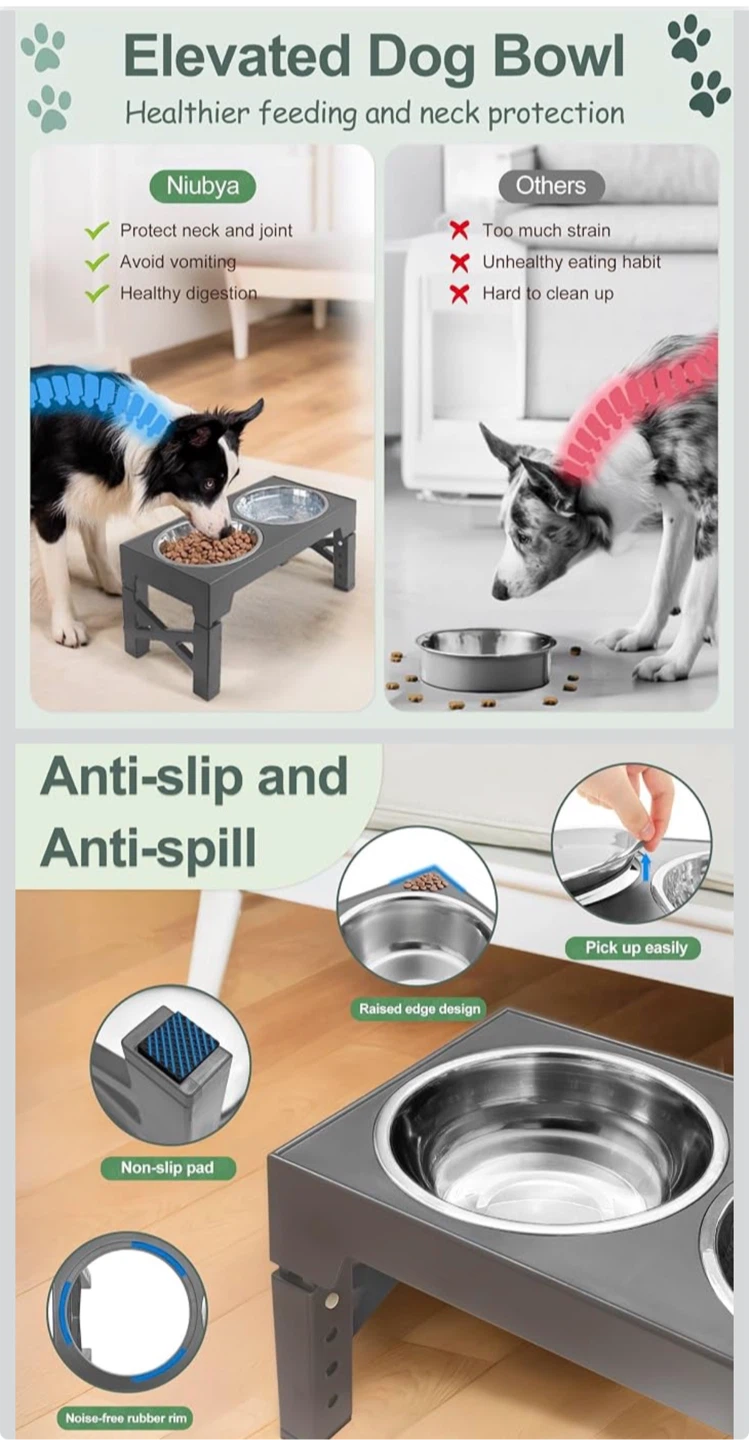 Elevated Dog Bowl Stand with slow feed bowl - photo 2