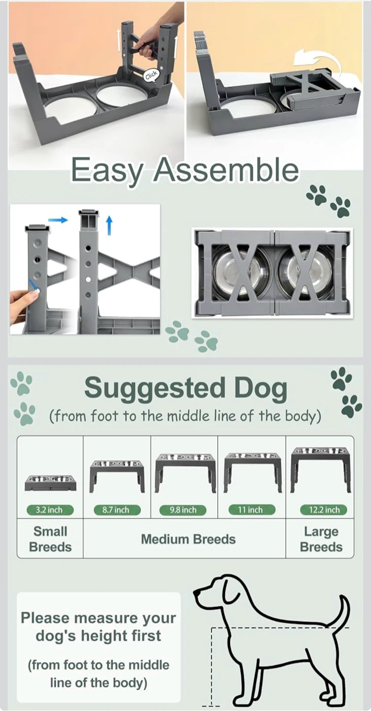 Elevated Dog Bowl Stand with slow feed bowl - photo 4
