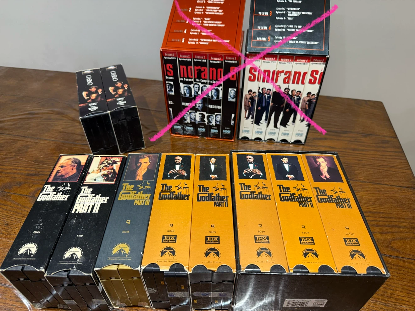 The Godfather & Casino VHS Set - photo 2