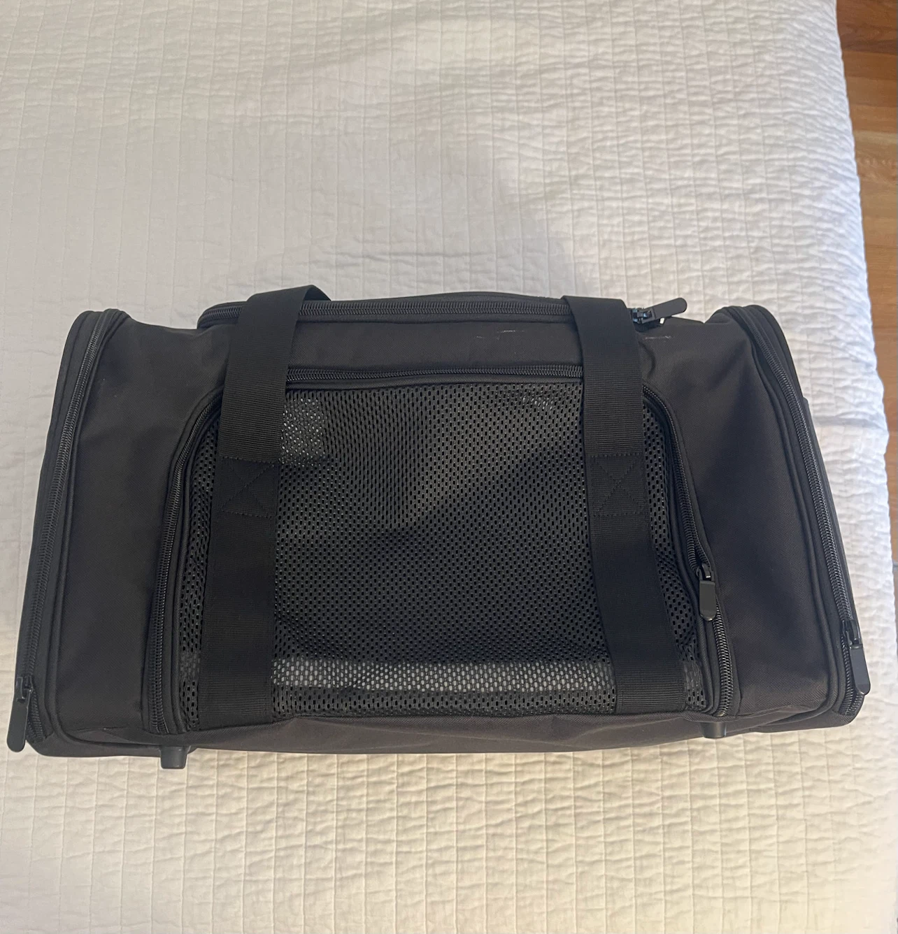 Soft sided pet carrier
