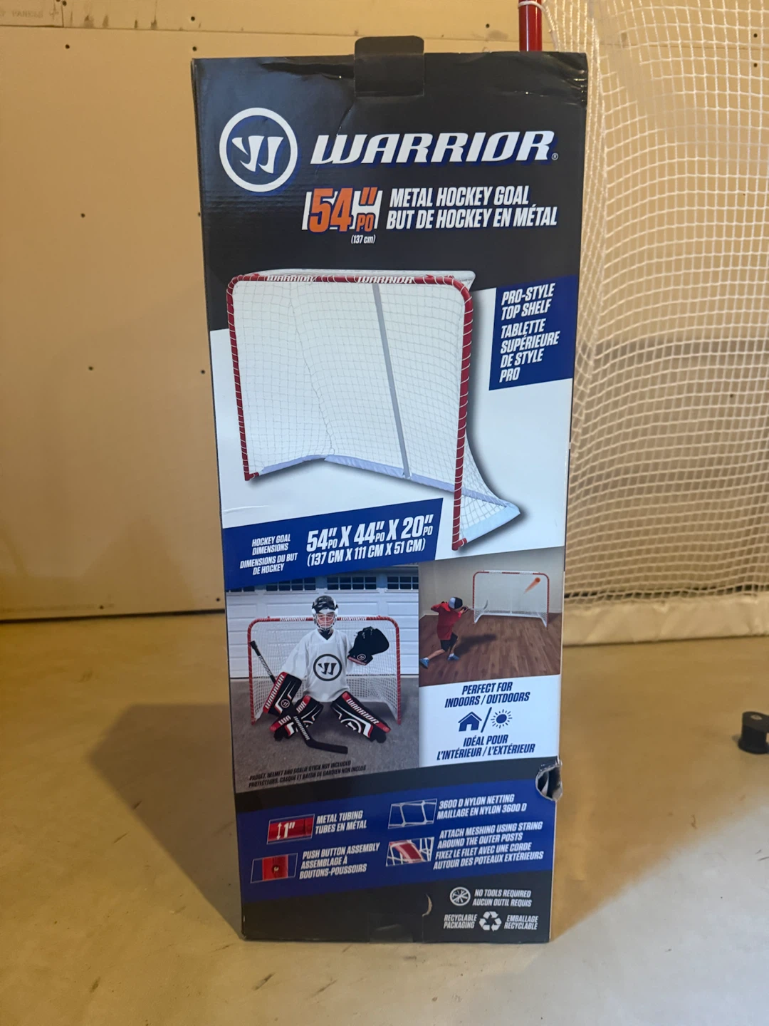 Hockey Off-Ice Training Set: Goal + Shooting Mat + Handler