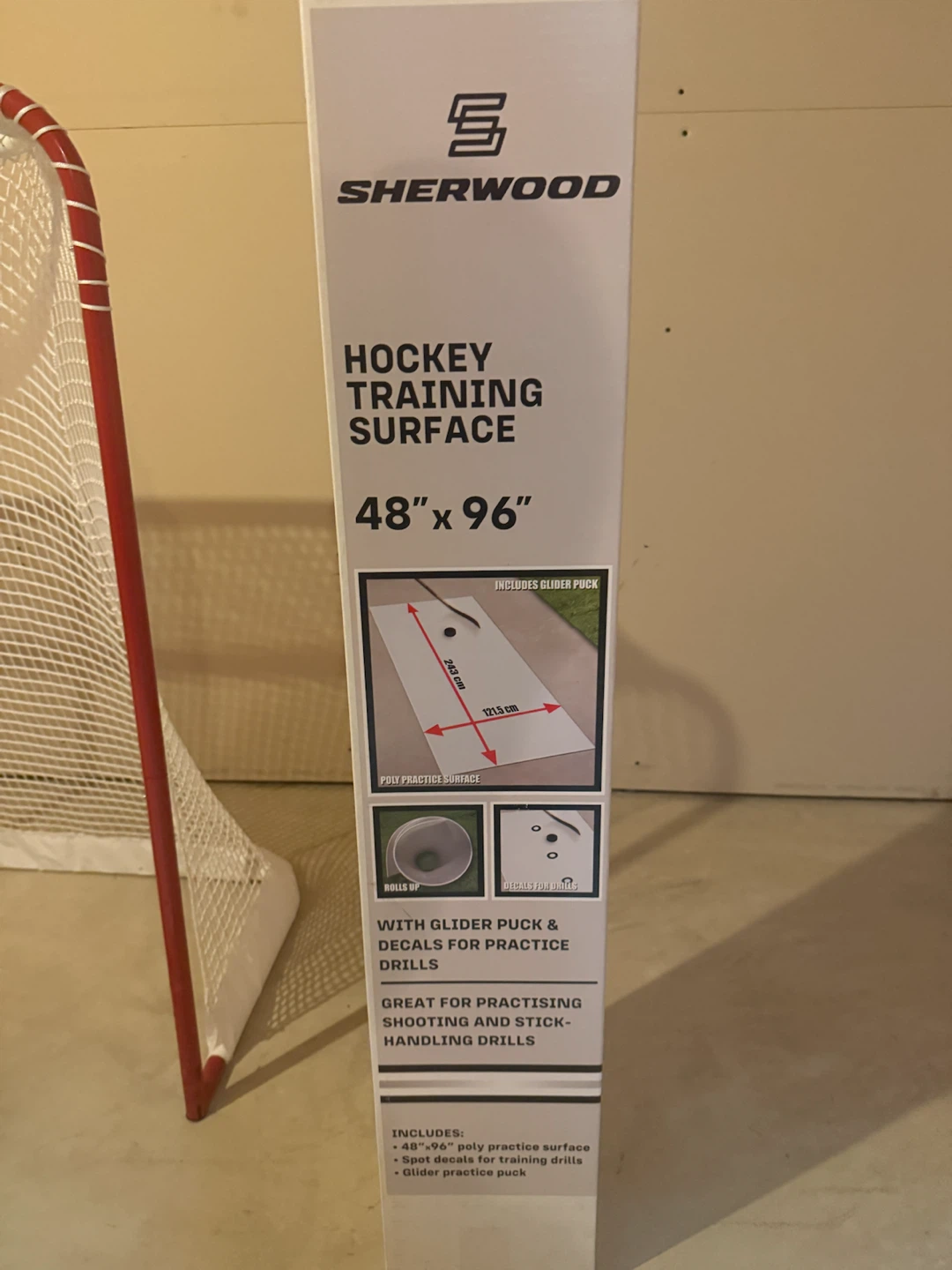 Hockey Off-Ice Training Set: Goal + Shooting Mat + Handler - photo 3