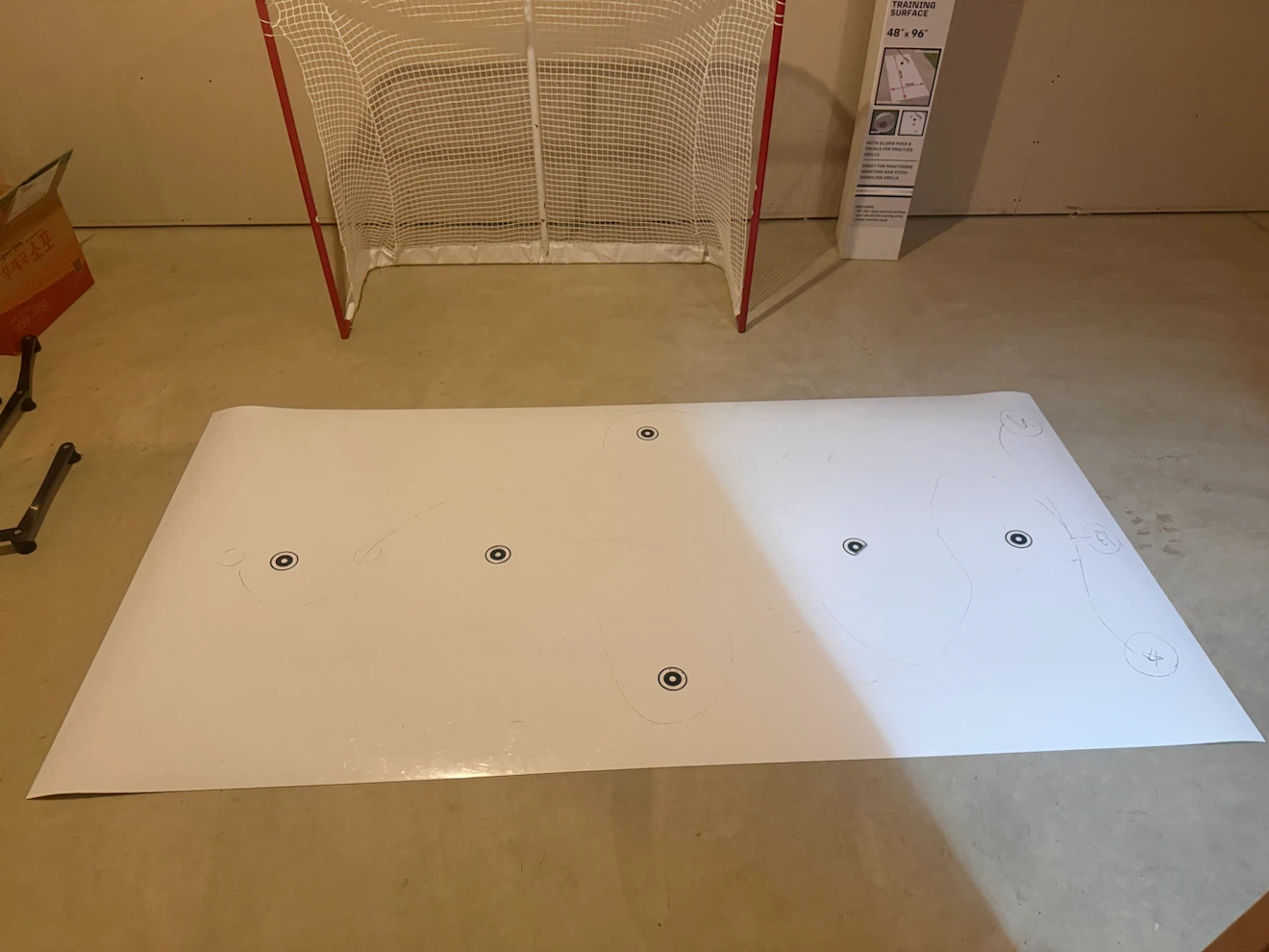 Hockey Off-Ice Training Set: Goal + Shooting Mat + Handler - photo 4