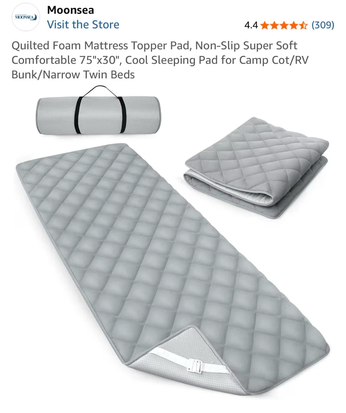 Quilted foam Cot/Mattress topper - photo 5