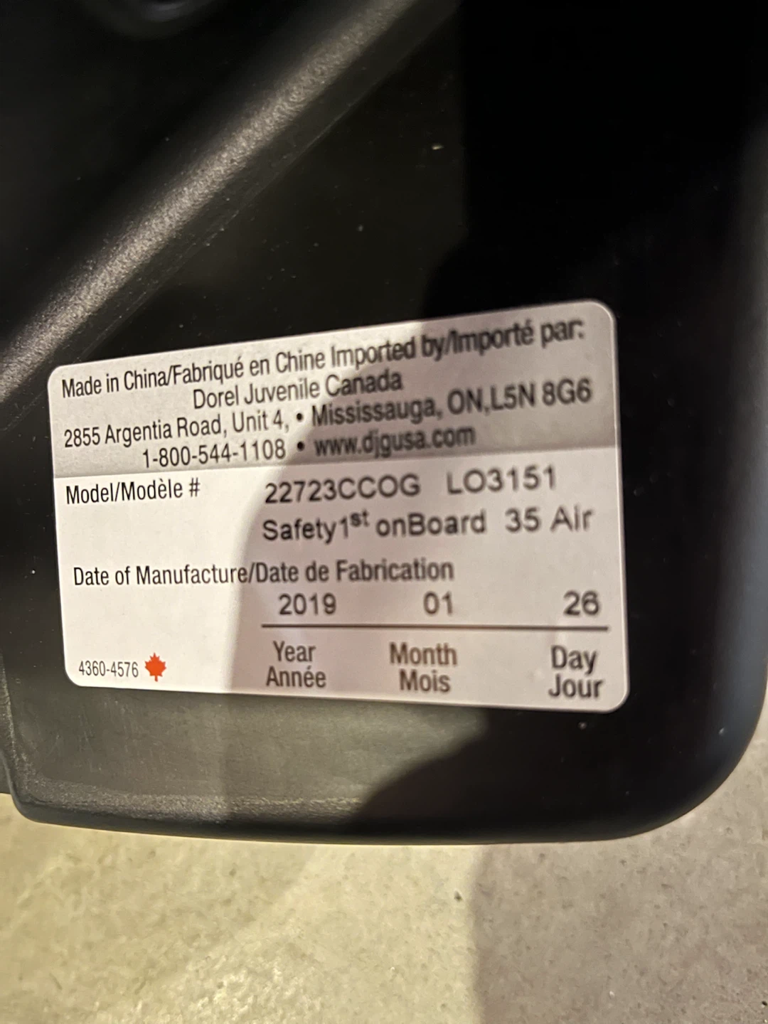 Safety 1st onBoard 35 Air Infant Car Seat - photo 4
