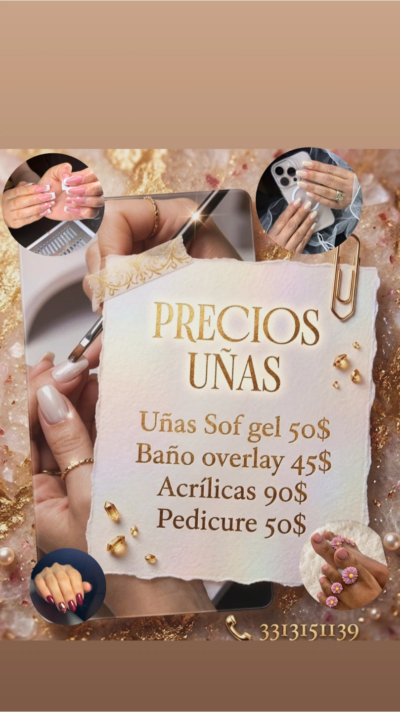 Nail Services - Sof Gel, Overlay, Acrylics, Pedicure