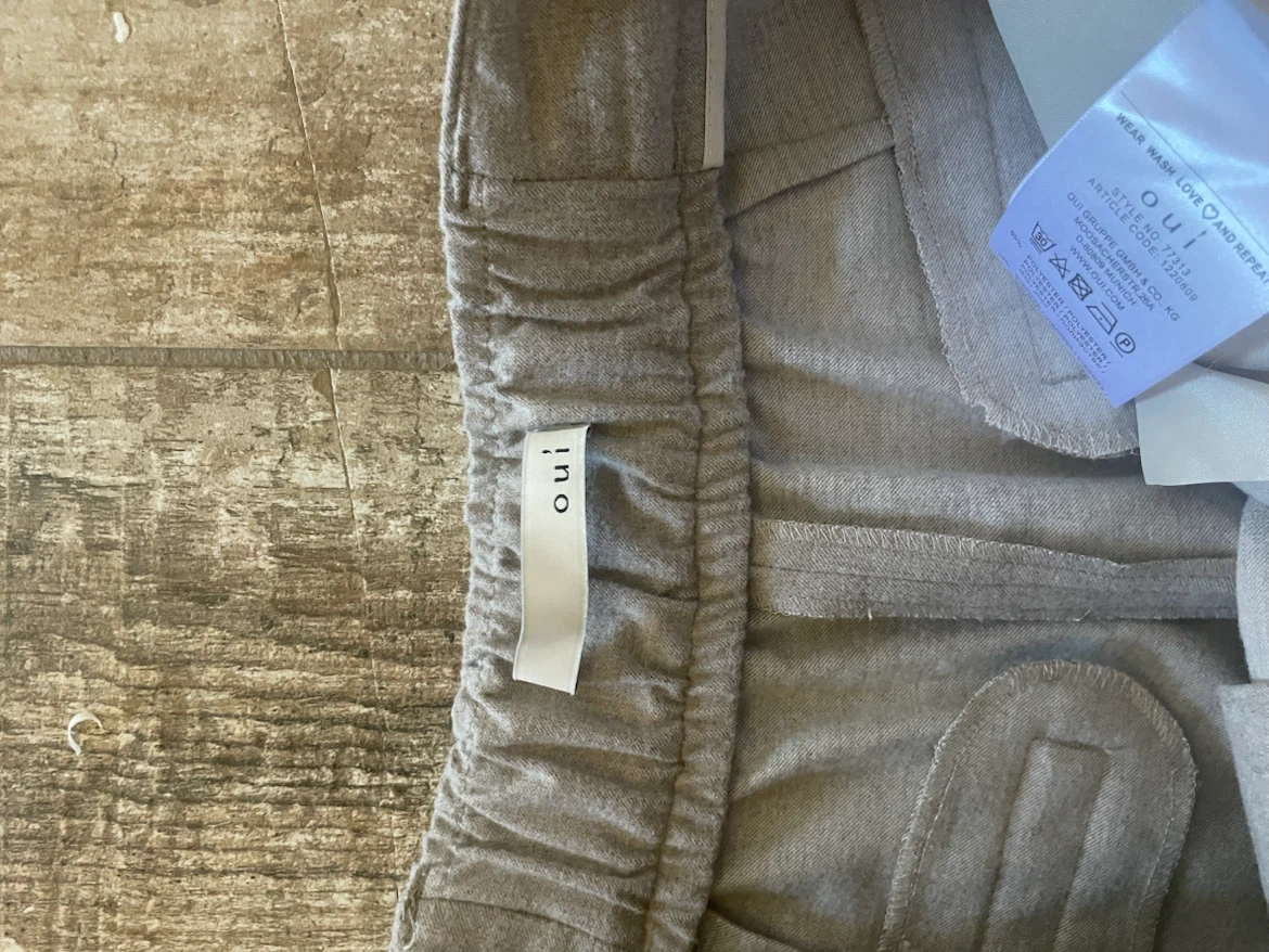 Oui Pants - Beige Size 40 - photo 2