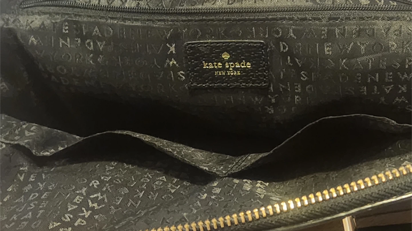Kate Spade Black Leather Satchel Handbag - photo 5
