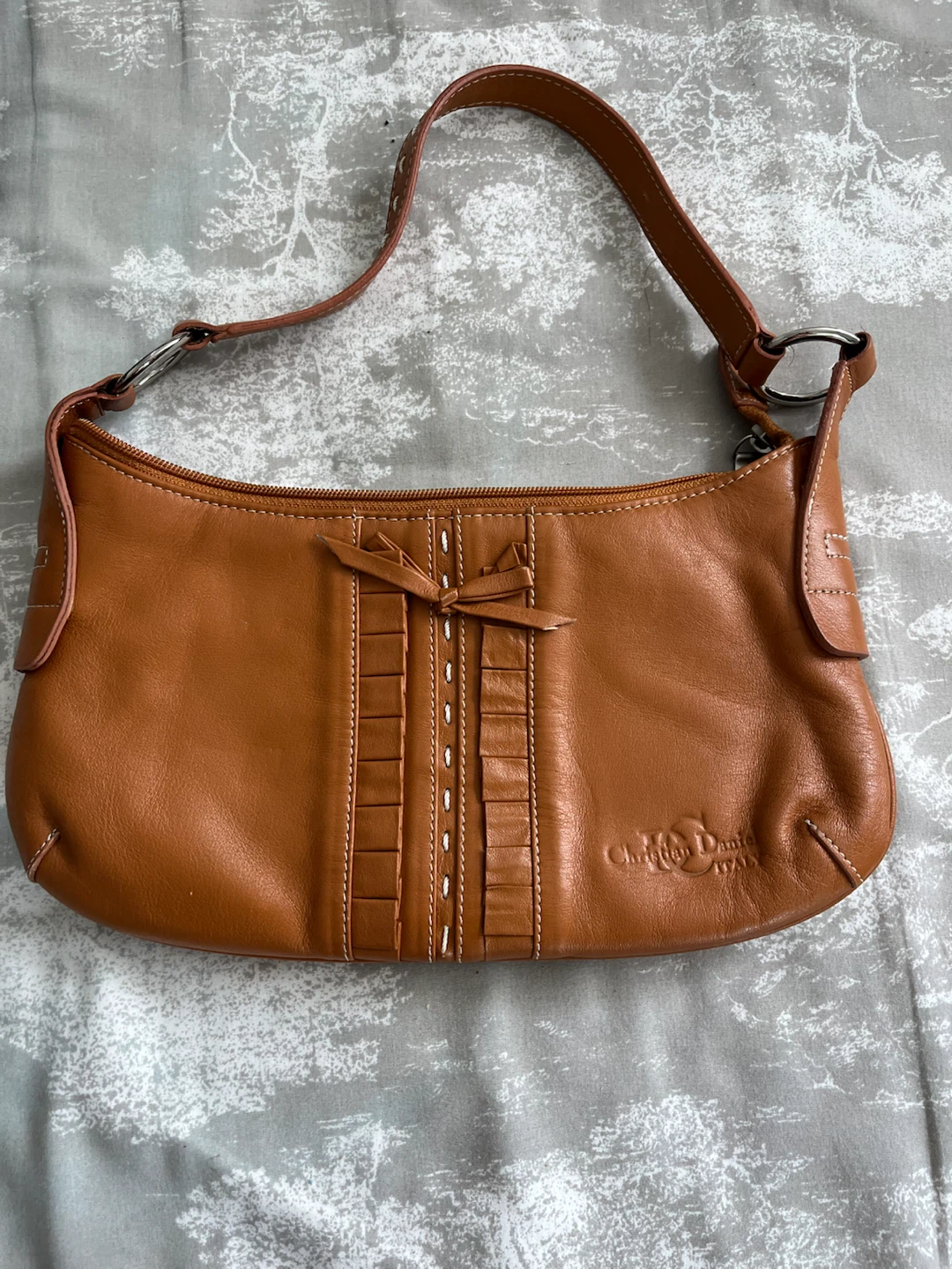 Christian Daniel Brown Leather Shoulder Bag