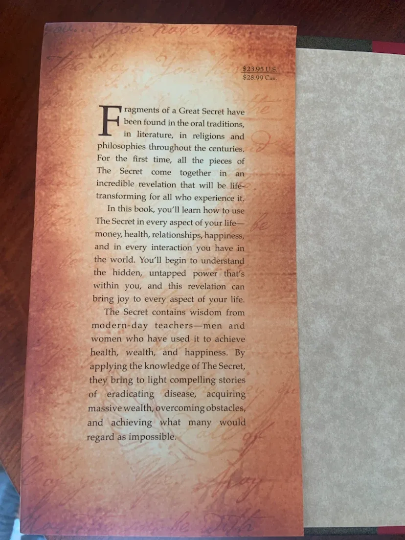 The Secret by Rhonda Byrne Book - photo 2