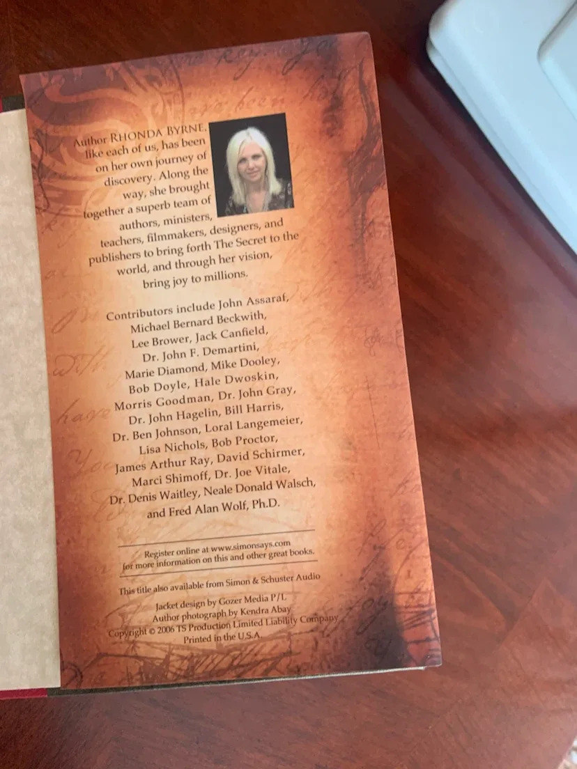 The Secret by Rhonda Byrne Book - photo 4