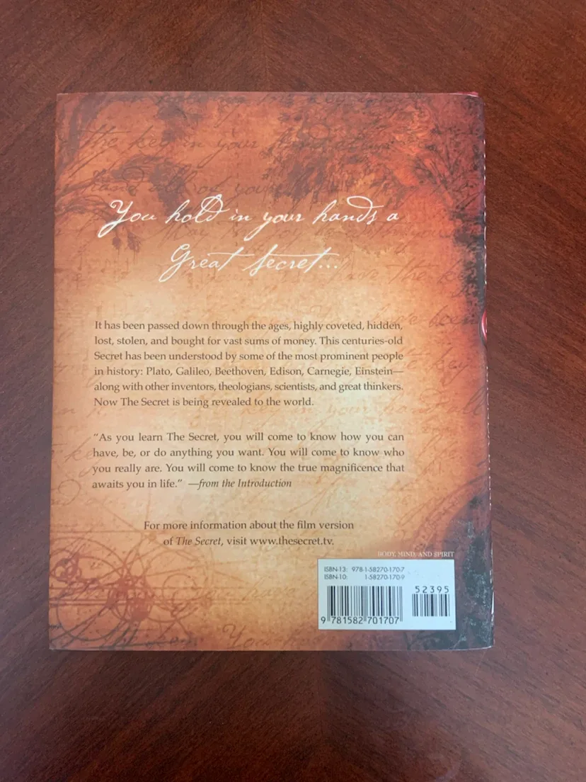 The Secret by Rhonda Byrne Book - photo 5