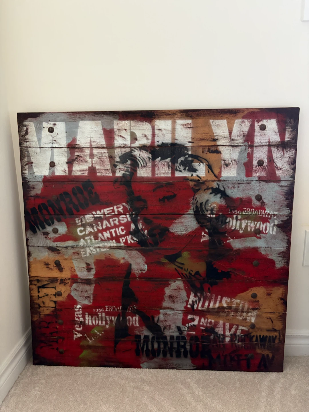Marilyn Monroe Wood Wall Art