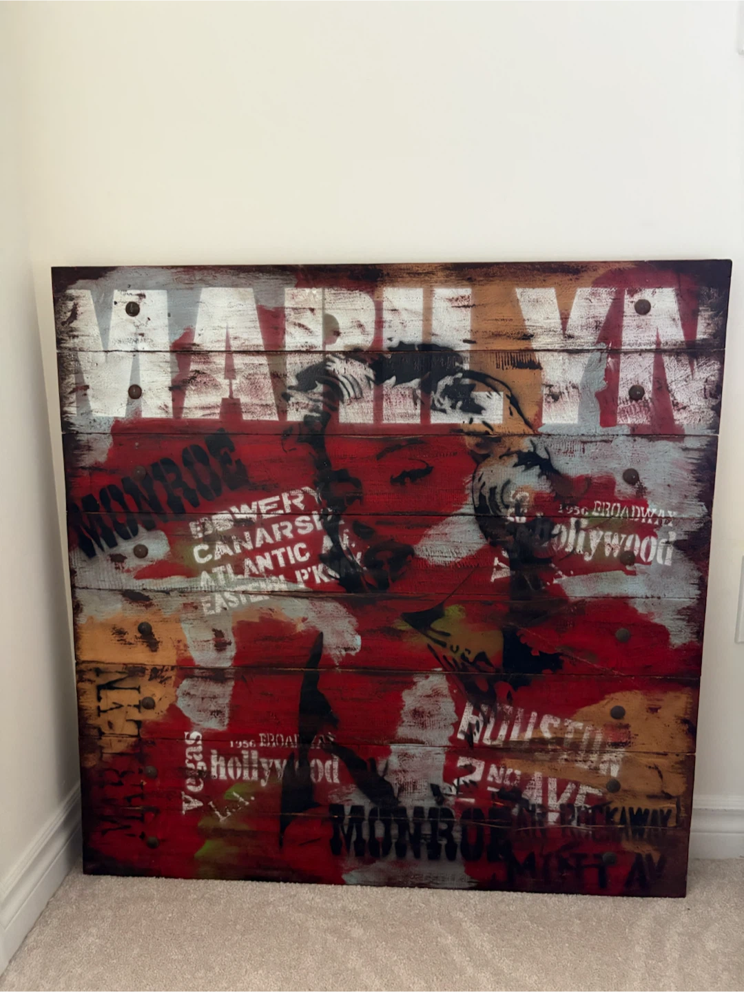 Marilyn Monroe Wood Wall Art - photo 2