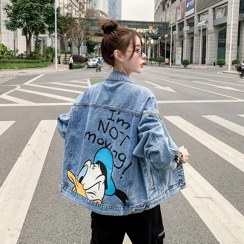 ON SALE Denim Jacket with Cartoon Graphics - photo 5