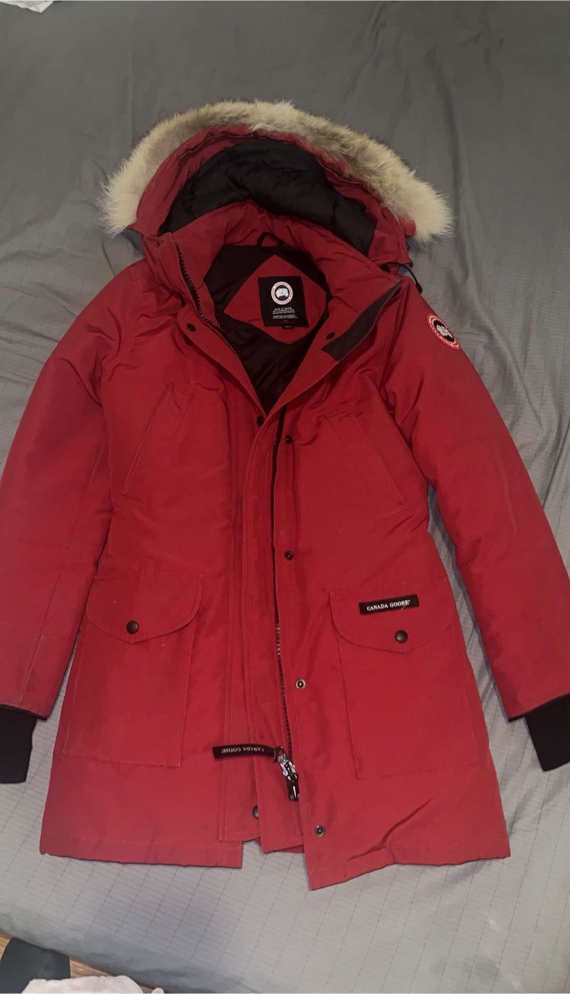 Canada Goose Red Parka Winter Coat
