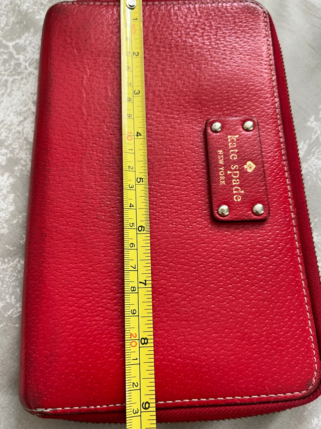 Kate Spade Red Leather Zip Around Wallet - photo 4