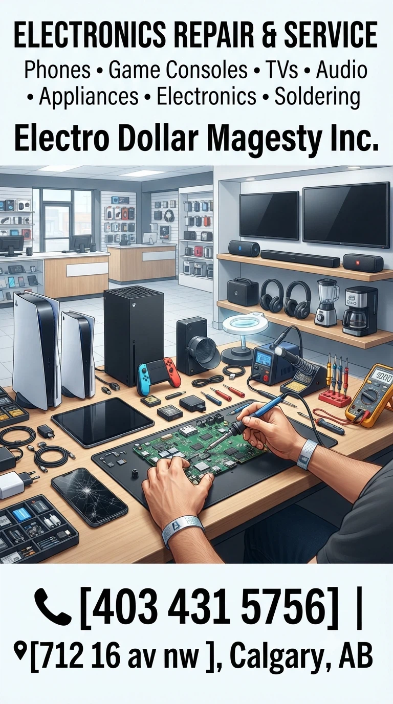 ⚡ Electronics Not Working? Come See Us!