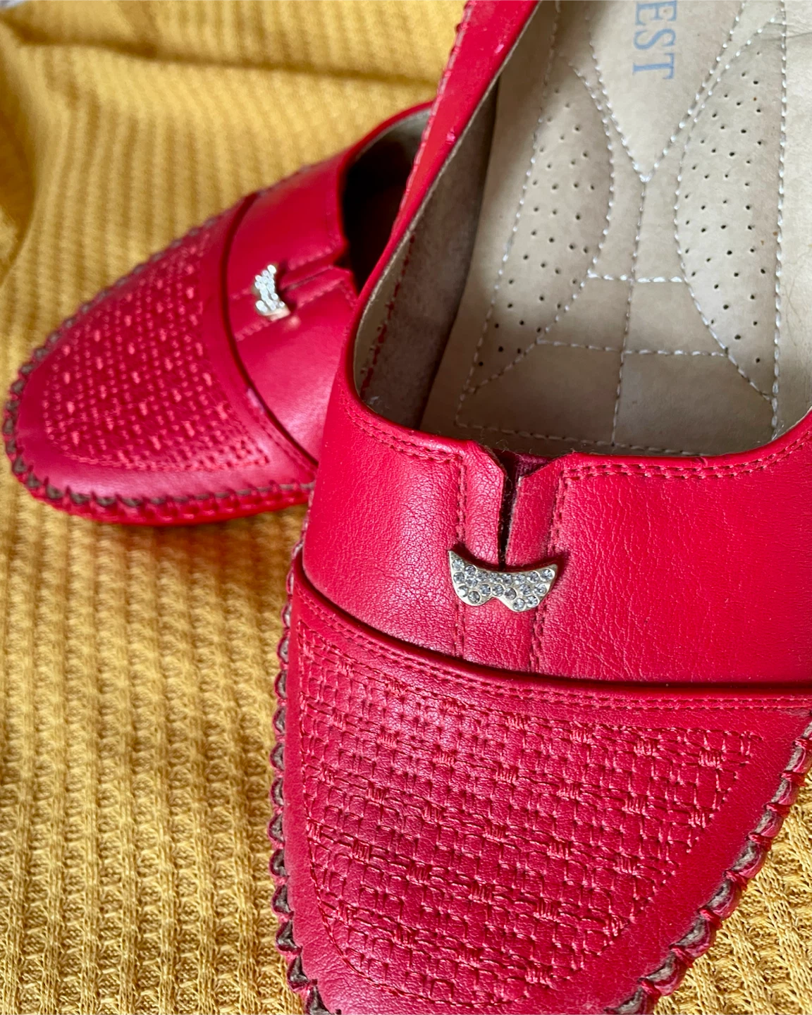 FOREST Red Ballet Flats - photo 2