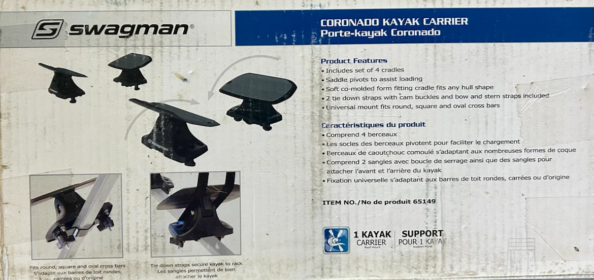 Swagman Coronado Kayak Carrier Set - photo 4