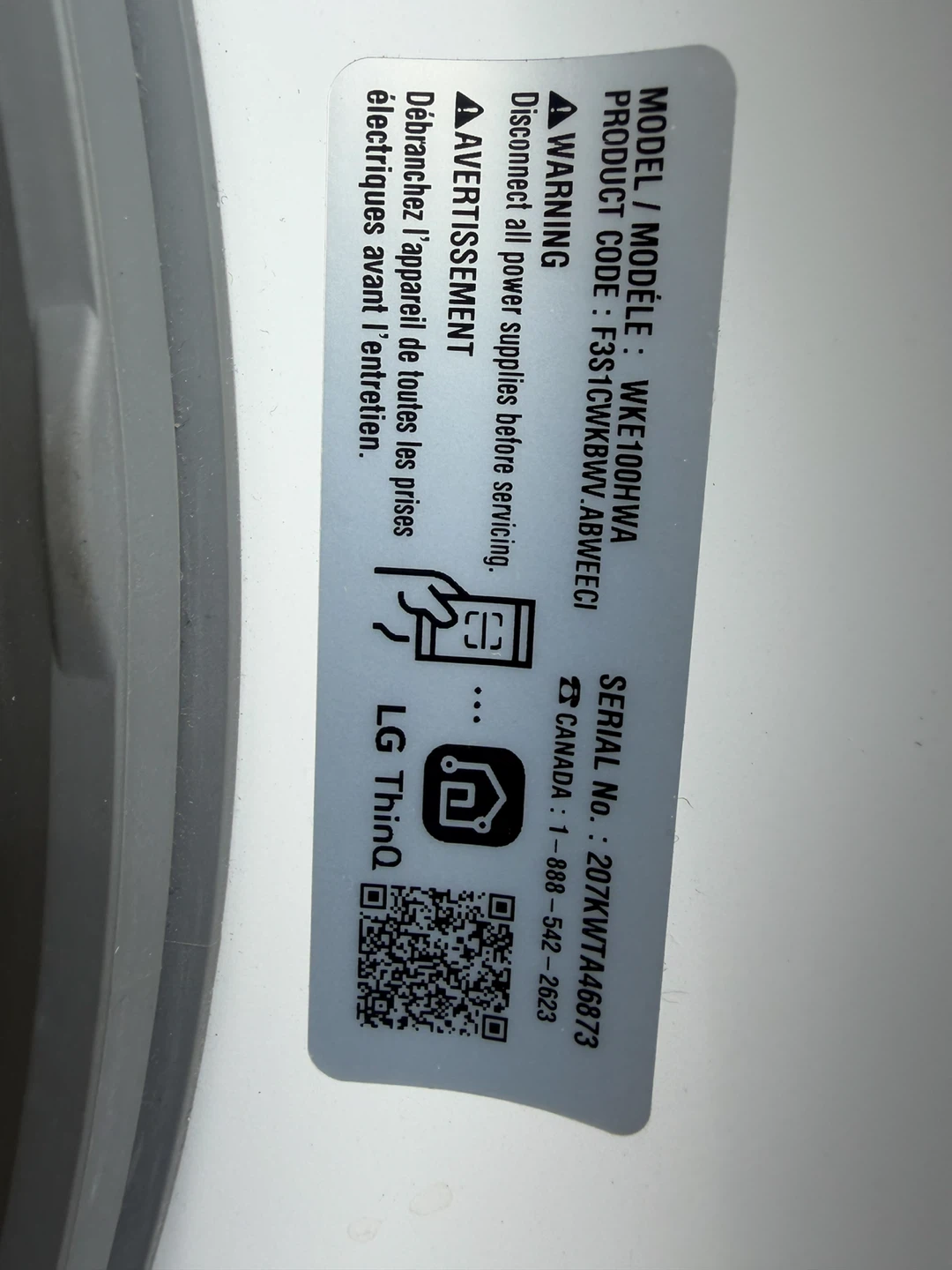 LG ThinQ Washer and Dryer Combo - photo 4