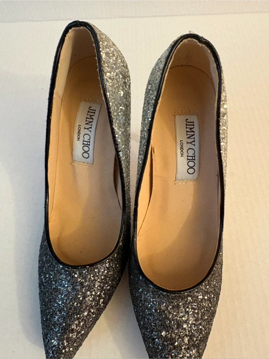 Jimmy Choo Glitter Toe Pumps – Size 36 / US 6