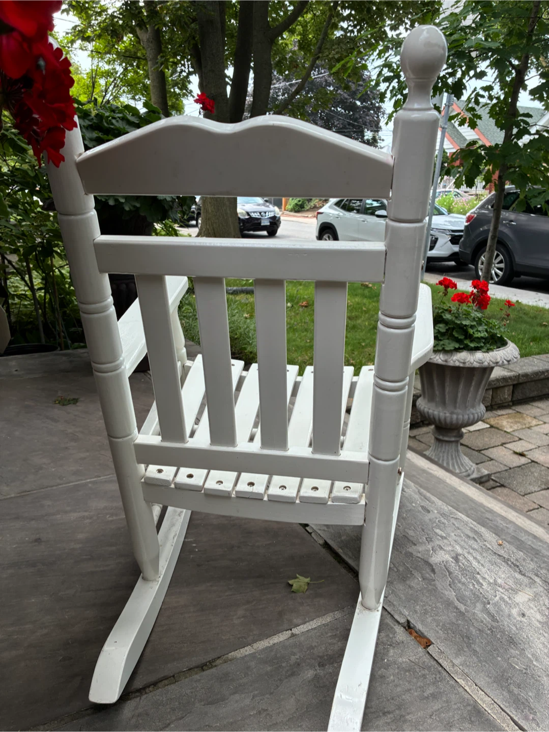 White Kids Rocking Chair Cottage Porch Garden Decor - photo 3